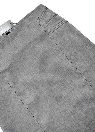 South классическая юбка карандаш серого цвета4 фото