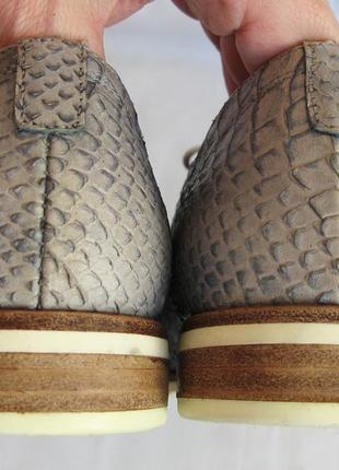 497.туфли дербы на шнурках кожаные gabor - 39 г.10 фото