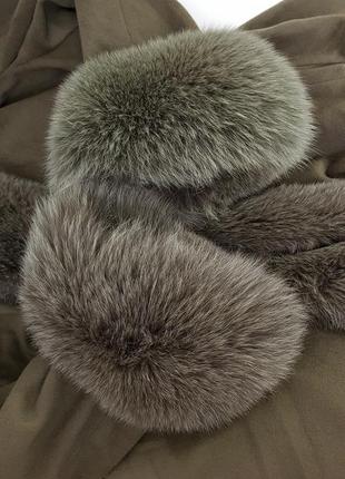 Роскошное пальто с натуральным мехом petershon кашемир + шерсть9 фото