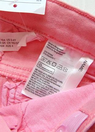 H&m. размер 3-4 года. новые джинсовые шорты для девочки6 фото