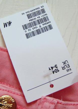 H&m. размер 3-4 года. новые джинсовые шорты для девочки7 фото