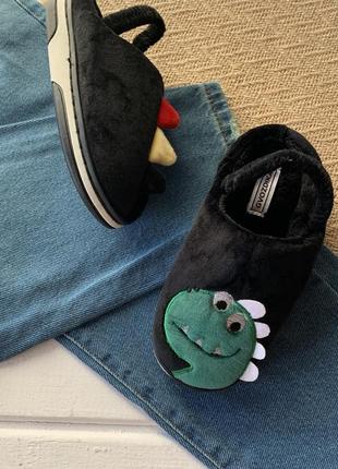 Тапочки капці кімнатні мʼякі дитячі діно