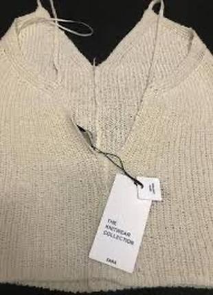 Zara top cotton + нейлон новый бирки6 фото