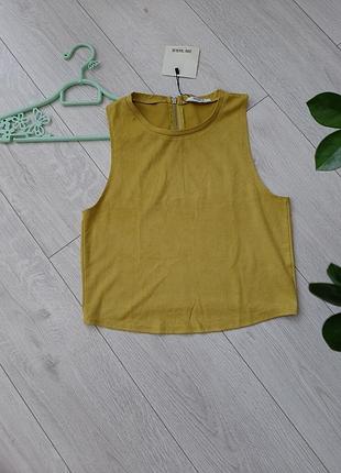 Майка / топ женская летняя базовая новая zara