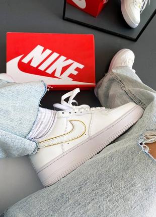 Кроссовки nike air force 1 gold6 фото