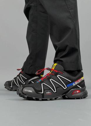 Мужские кроссовки salomon speedcross 3 black ua4 фото