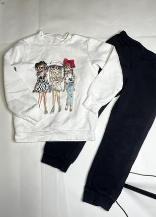 Костюм на флисе теплый