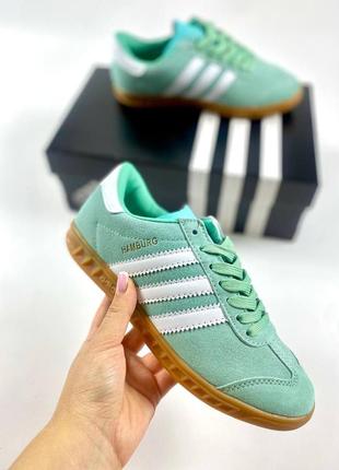 Кроссовки adidas gazelle женские adidas кожа adidas hamburg жіночі кросівки  адідас інікі бірюзові кроссовки адидас гамбург бирюзовые adidas Chaussures  — цена 1349 грн в каталоге Кроссовки ✓ Купить женские вещи по доступной