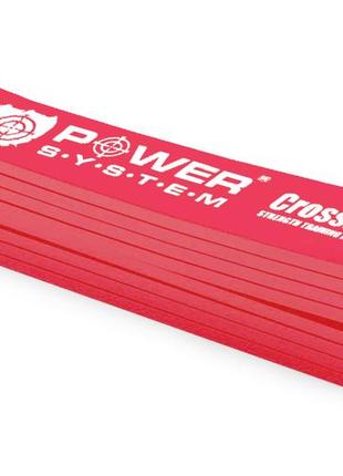 Еспандер-петля (гумка для фітнесу і кроссфіту) power system ps-4053 crossfit level 3 red (опір 15-40 кг)3 фото