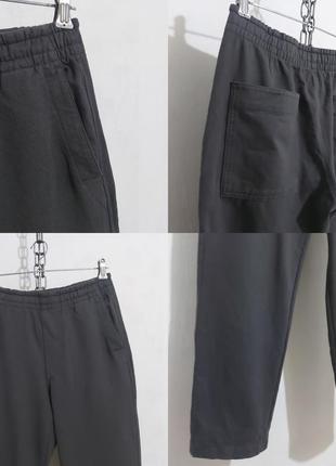 Котоновые брюки, джогеры кежуал, пояс на резинке uniqlo6 фото