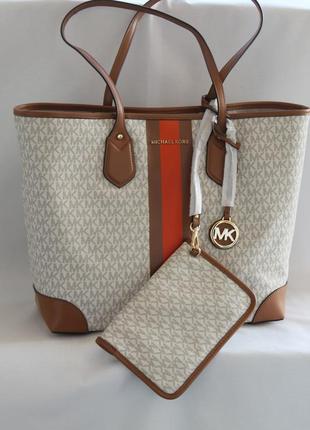 Сумка michael michael kors eva large tote clementine multi оригінал1 фото