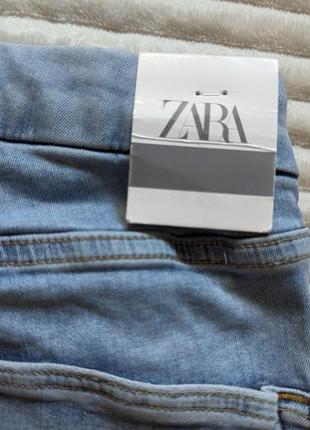 Яскраві нові джинси zara скінні з високою посадкою з біркою7 фото