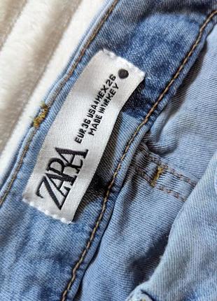 Яскраві нові джинси zara скінні з високою посадкою з біркою6 фото