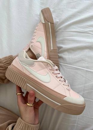 Женские кроссовки nike court legacy pink#найк