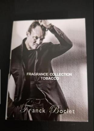 Franck boclet tobacco пробник оригинал