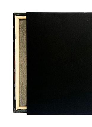 Холст на подрамнике черный art craft 13027 40х20 см мелкое зерно