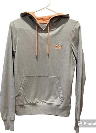 Худі tnf the north face сіре оранжеве жіноче