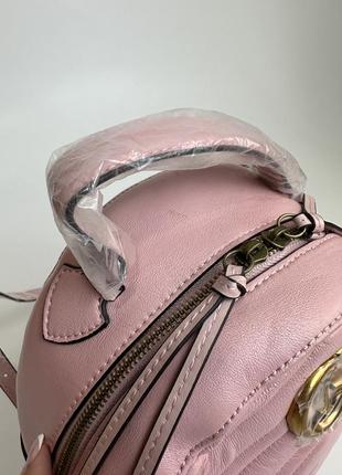 Пудровий рюкзак наплічник gucci, натуральна шкіра3 фото