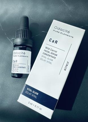 Odacité vital glow serum concentrate (wild carrot) бустер сироватка концентрат для сяючої  шкіри