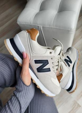 Кроссовки new balance beige