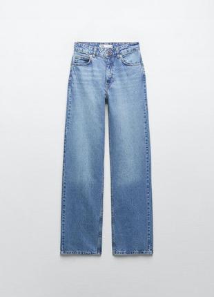 Джинси zara high-rise straight 6147/022/427