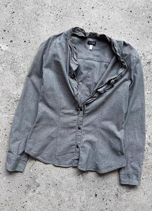 Armani jeans women's vintage long sleeve 1927 shirt винтажная, женская рубашка