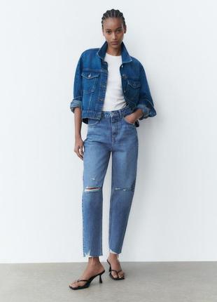 Джинси zara high-rise mom 5862/025/4273 фото