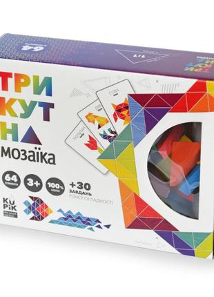 Деревянная игра "треугольная мозаика" kupik 900194, 64 детали