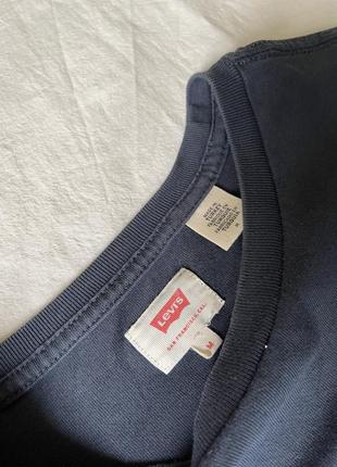 Оверсайз футболка синего цвета levi’s оригинал3 фото