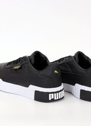 Puma cali black white, чоловічі кросівки пума весна-осінь3 фото