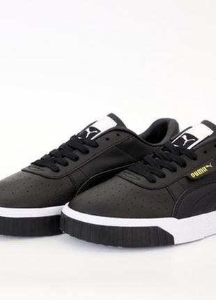 Puma cali black white, чоловічі кросівки пума весна-осінь4 фото