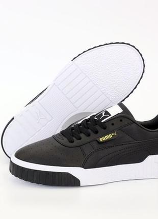 Puma cali black white, чоловічі кросівки пума весна-осінь5 фото