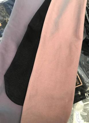 Термические прозрачные флисовые колготки утепленные беж серые черные