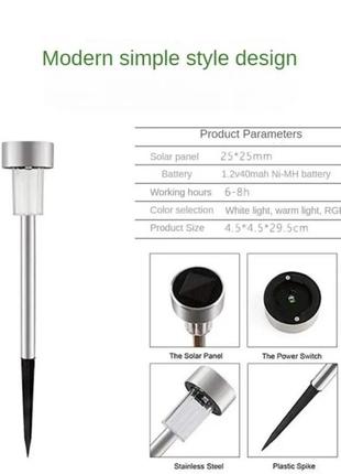 Садове освітлення, ліхтар на сонячній батареї