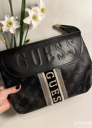 Жіноча сумка чорна в стилі guess жіноча сумка сумка через плече з екошкіри туреччина сумка в стиль гесс