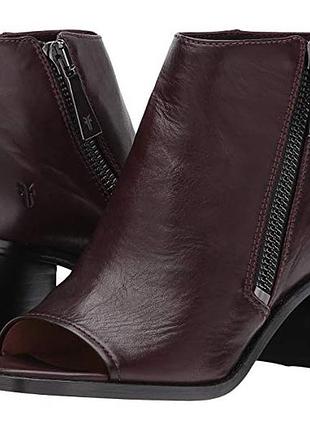 Женские ботинки с открытым носком frye brielle zip peep bootie boot оригинал 39 ,39.5eur