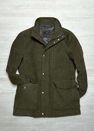 Funnel moleskin jacket emmetex marks & spencer брендова вовняна чоловіча куртка демісезон