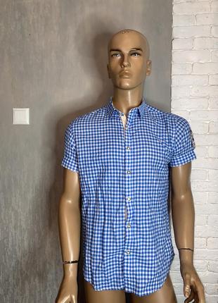 Вінтажна сорочка на короткий рукав сорочка в австрійському стилі stockerpoint, m