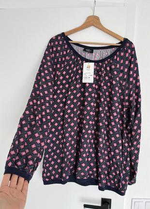 Кофта жіноча в квадрати кофта з ромбами стильна жіноча блуза xl-xxl блуза жіноча трикотажна