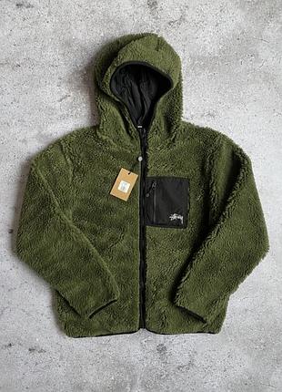Шерпа stussy двохстороння stussy sherpa jacket стусi