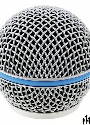 Сменная решетка (защитная сетка) shure rk 265-g (металлическая, матовая) для проводных и беспроводных микрофонов shure серии beta 58 a, beta 58 m, beta 58 mr