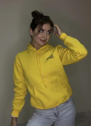 Женский желтый худи