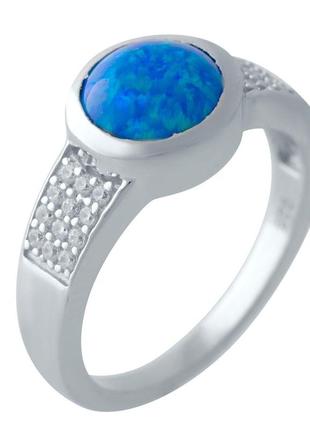 Серебряное кольцо с опалом 0.793ct, вес изделия 3,29 гр (2024071) 17 размер