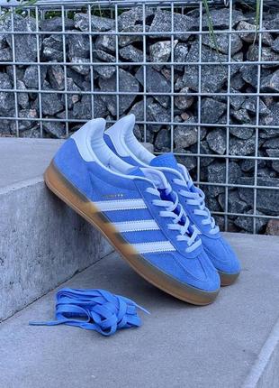 Женские кроссовки adidas gazelle indior shoes blue 36-37-39