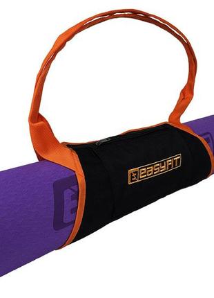 Сумка-переноска easyfit для йога-коврика оранжевая3 фото