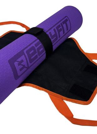 Сумка-переноска easyfit для йога-коврика оранжевая4 фото