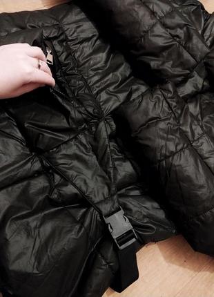 Актуальная демисезонная женская куртка черного цвета осенняя женская куртка на осень свободная женская куртка оверсайз7 фото