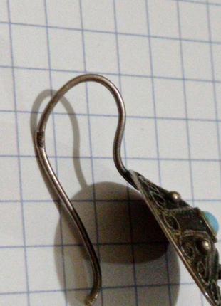 Серьги, мельхиор, ссср