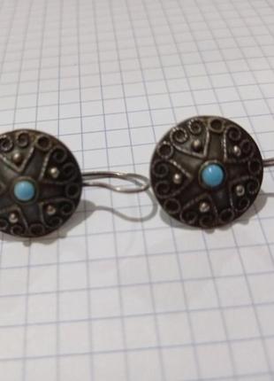 Серьги, мельхиор, ссср