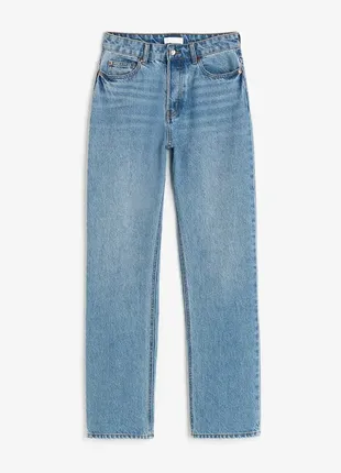 Прямые джинсы с высокой посадкой h&amp;m straight high 1136205001